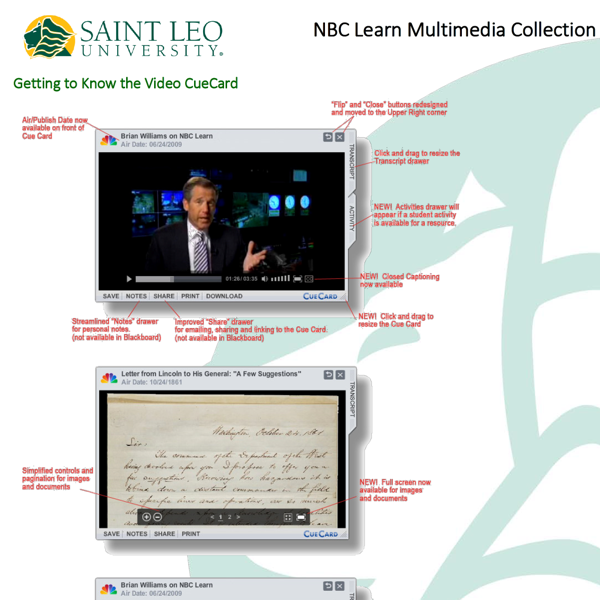 NBC Learn Instructions guide